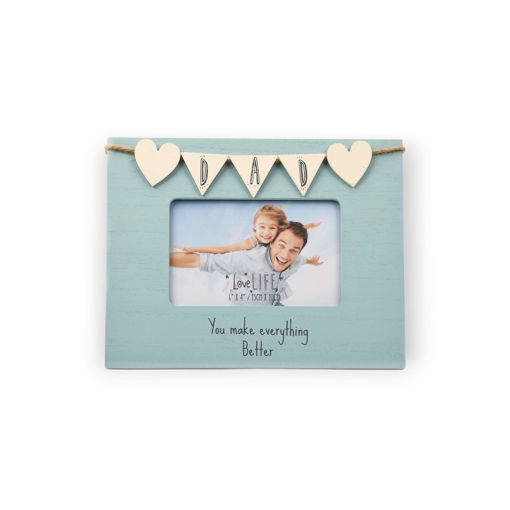 Picture of LOVE LIFE BANNER FRAME DAD 4X6